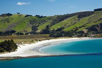Otago Harbor and Aramoana Beach, Dunedin, Otago, New Zealand Fine Art Print