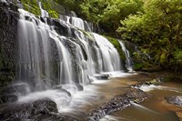 Purakaunui Falls, Catlins, South Otago, South Island, New Zealand Fine Art Print
