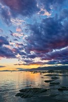 New Zealand, South Island, Kaikoura, South Bay Sunset Fine Art Print