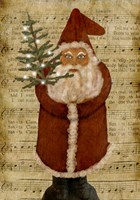 Old Time Santa Fine Art Print