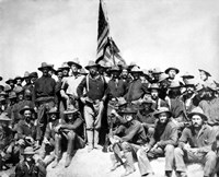 Colonel Theodore Roosevelt and The Rough Riders Fine Art Print