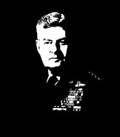 General Curtis Lemay, Vector Portrait Fine Art Print