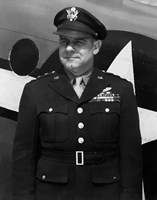 General James Harold Doolittle in uniform Fine Art Print