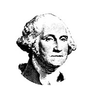Vector Potrait of George Washington by John Parrot - various sizes, FulcrumGallery.com brand
