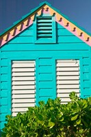 Colorful Cottage at Compass Point Resort, Gambier, Bahamas, Caribbean Fine Art Print