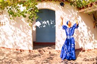African Dancer in Old Colonial Village, Trinidad, Cuba Fine Art Print