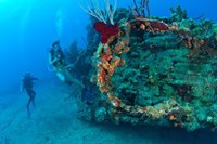 Wreck of the RMS Rhone, Coast of Salt Island, near Tortola, British Virgin Islands Fine Art Print