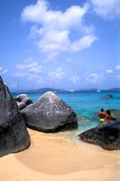 Couple, Baths, Virgin Gorda Fine Art Print