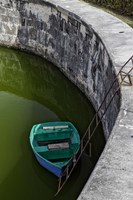Boat at the fortress of La Fuerza in Havana, Cuba Fine Art Print