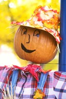 WA, Chelan, Halloween holiday Scarecrow Fine Art Print