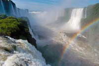 Brazil, Foz do Iguacu Waterfall Framed Print
