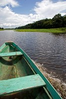 Dugout canoe, Arasa River, Amazon, Brazil Fine Art Print