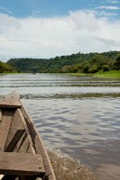 Brazil, Amazon, Valeria River, Boca da Valeria Local wooden canoe Fine Art Print