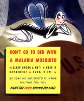 Don't Go To Bed With A Malaria Mosquito Fine Art Print