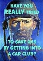 Save Gas - Car Club Fine Art Print
