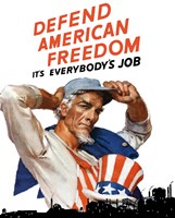 Defend American Freedom Fine Art Print
