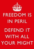 Freedom is in Peril Fine Art Print