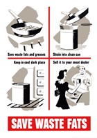 Save Waste Fats Fine Art Print