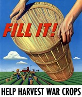 Fill It - War Crops Fine Art Print