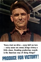 Produce for Victory Fine Art Print