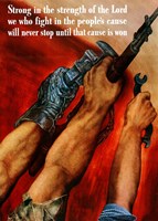 Hands with Tools and Guns Fine Art Print