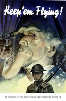 Keep 'Em Flying War Poster Fine Art Print