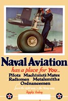 Naval Aviation has a Place for You Fine Art Print