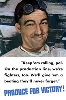 Produce for Victory - Color Poster Fine Art Print