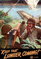 Keep That Lumber Coming! Fine Art Print