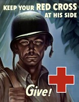 Keep Your Red Cross at His Side Fine Art Print