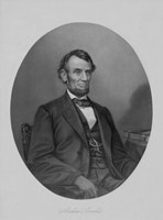 President Abraham Lincoln Sitting in a Chair Fine Art Print