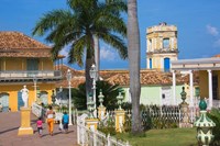 Plaza Mayor, Trinidad, UNESCO World Heritage site, Cuba Fine Art Print