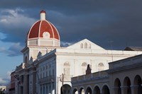 Cuba, Cienfuegos, Palacio de Gobierno dome Fine Art Print