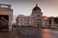 Cuba, Cienfuegos, Palacio de Gobierno, Dusk Fine Art Print