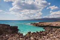 Cuba, Trinidad, Playa Ancon beach, ocean cove Fine Art Print