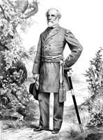 General Robert E Lee Stand (black & white) Fine Art Print