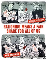 Rationing Means a Fair Share for All of Us Fine Art Print