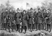 Famous Union Generals of the Civil War Fine Art Print