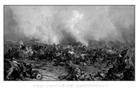 Battle of Gettysburg (digitally restored, black & white) Fine Art Print