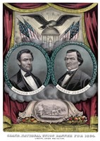 Digitally Restored 1864 Election Banner Fine Art Print