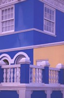 Blue Building and Detail, Willemstad, Curacao, Caribbean Fine Art Print