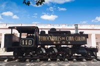 Cuba, Matanzas Province, Colon, historic train Fine Art Print