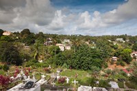 Dominica, Wesley, elevated town view Fine Art Print