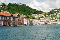 Grenada, St George, Carenage, Residential area Fine Art Print