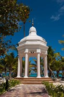 Wedding gazebo, Riu Palace, Bavaro Beach, Higuey, Punta Cana, Dominican Republic Fine Art Print