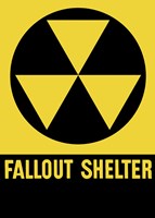 Fallout Shelter Sign Fine Art Print