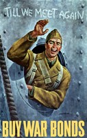 American Soldier Waving Fine Art Print