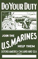 U.S. Marines - Do Your Duty! Fine Art Print