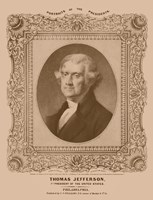 Thomas Jefferson (decorative print) Fine Art Print