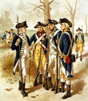 Continental Army During the Revolutionary War Fine Art Print